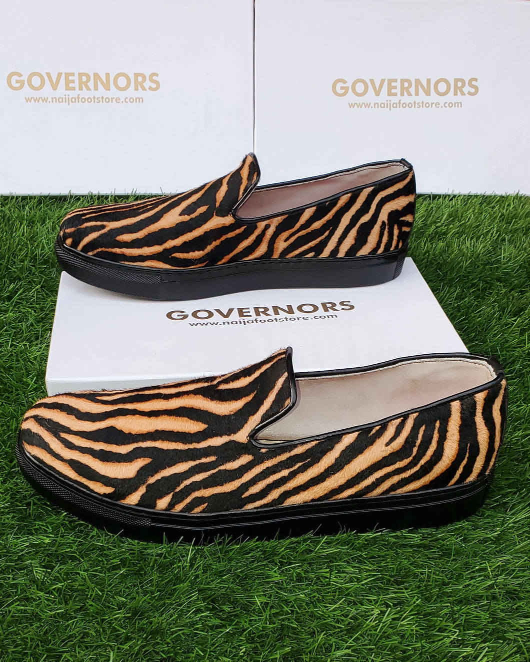 HANDMADE AFRICAN TIGER SKIN SNEAKERS