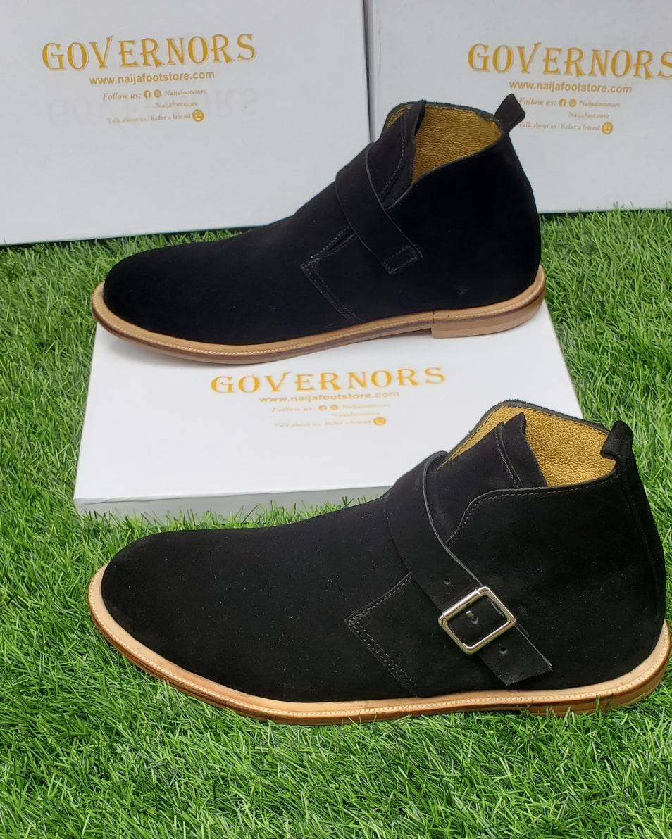 HANDMADE MEDITERRANEAN SUEDE LEATHER BOOTS