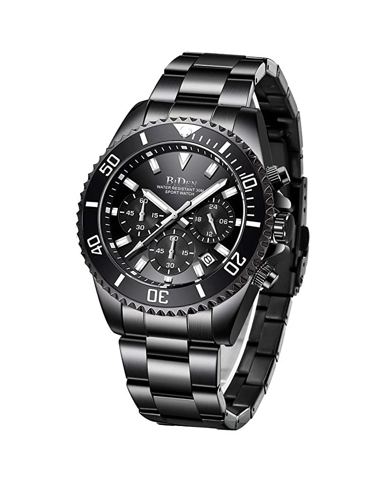 BIDEN SUBMARINE HOMAGE LUXURY WATCH - ALL BLACK (PREORDER ONLY)