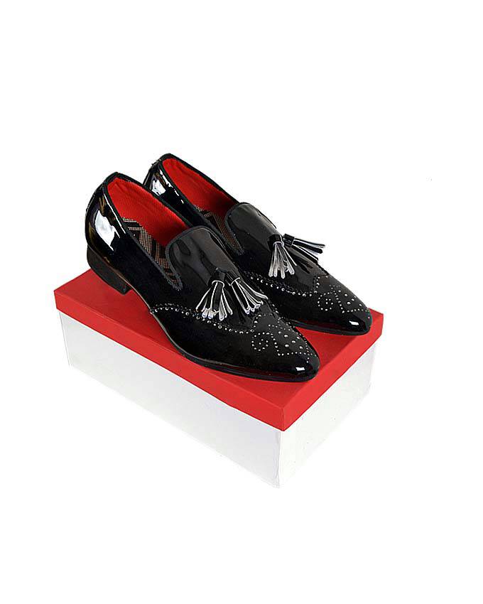 Patent Brogues With Tassel Churchill Shoes