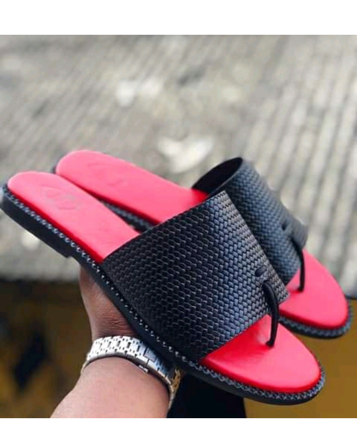 Governors Basket Slit Leather Slippers