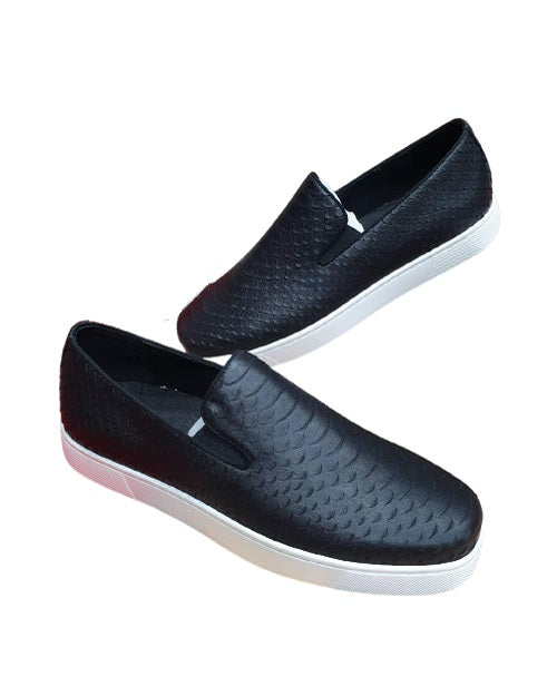 Scale Skin Governors Plimsolls for Men - Black