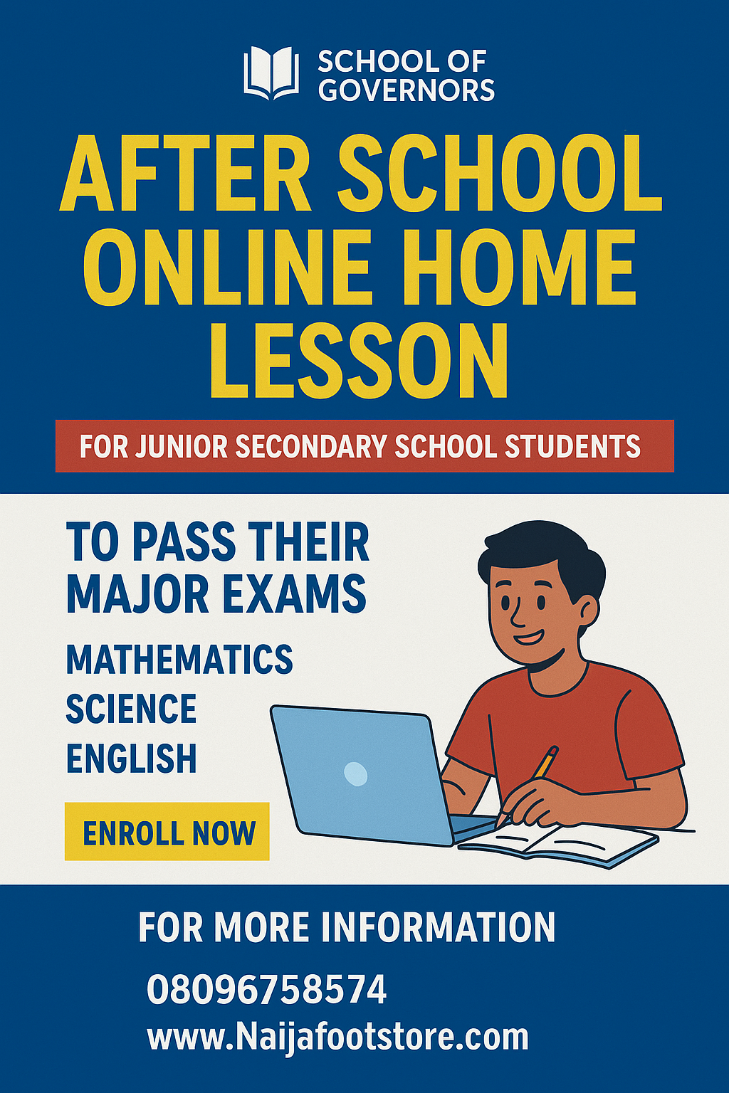 HOME LESSON FOR JUNIOR SECONDARY SCHOOL STUDENTS