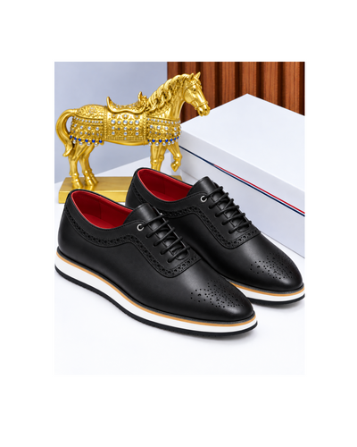 BLACK BROGUES SNEAKERS LOAFERS