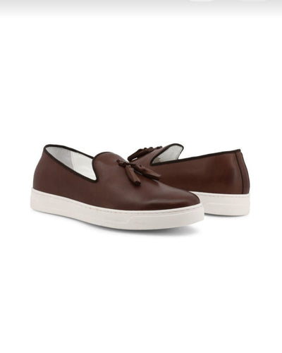 GOVERNORS BROWN CALF SKIN CHURCHILL TASSEL SNEAKERS