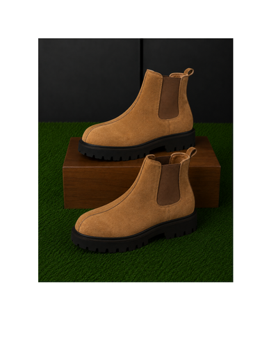 LIGHT BROWN SUEDE CHELSEA BOOT
