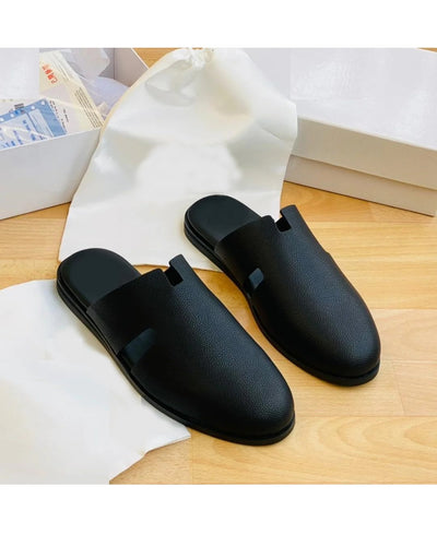 Handmade pure leather half shoe slip ons from naijafootstore.com