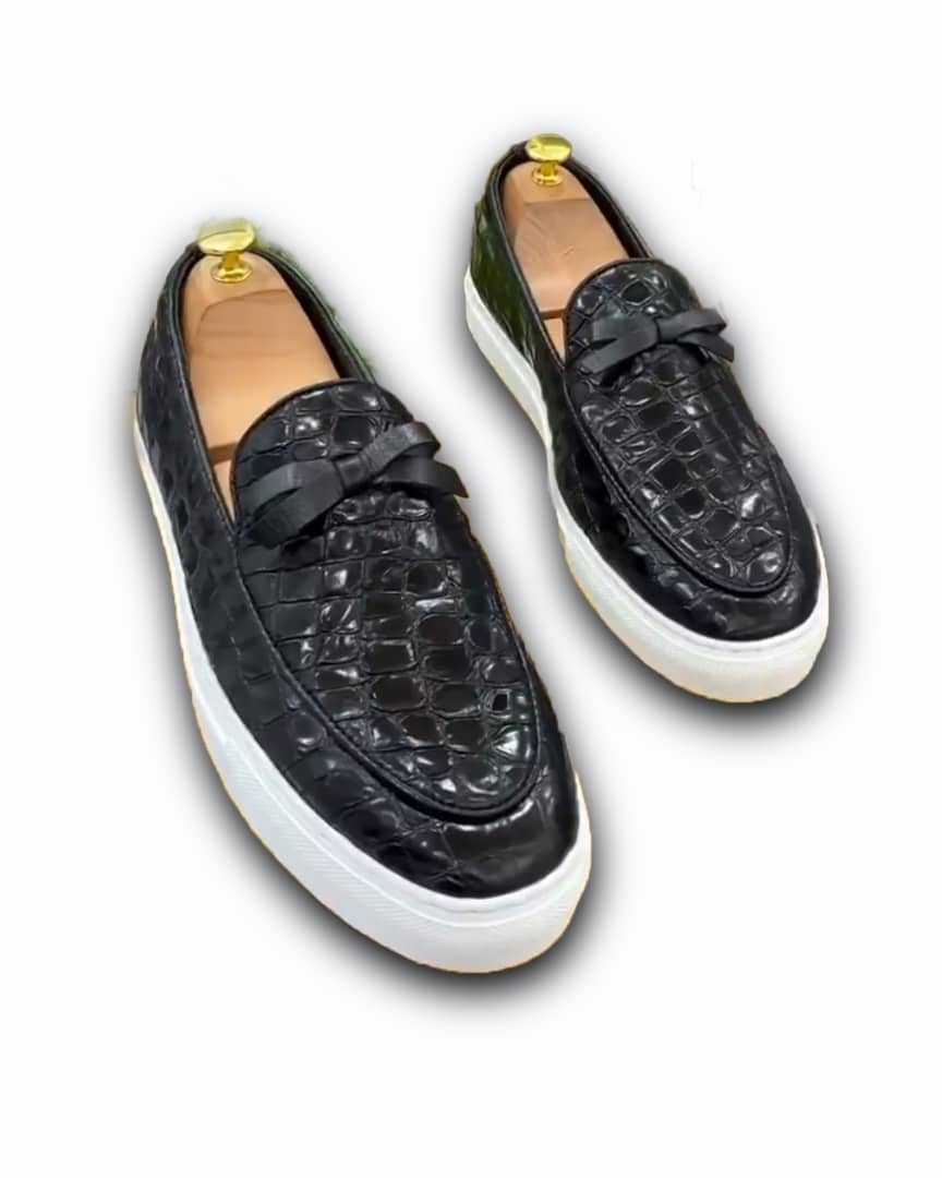 GOVERNORS BUBBLE CROC SKIN BELGIAN SNEAKERS