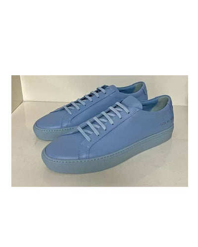 Kenn Banks Pure Leather Lace Up  Sneakers  - Sky Blue