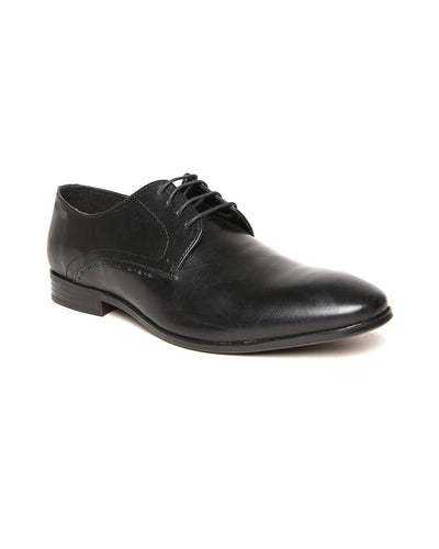 GOVERNORS LACE UP OXFORD OFFICE SHOES - BLACK