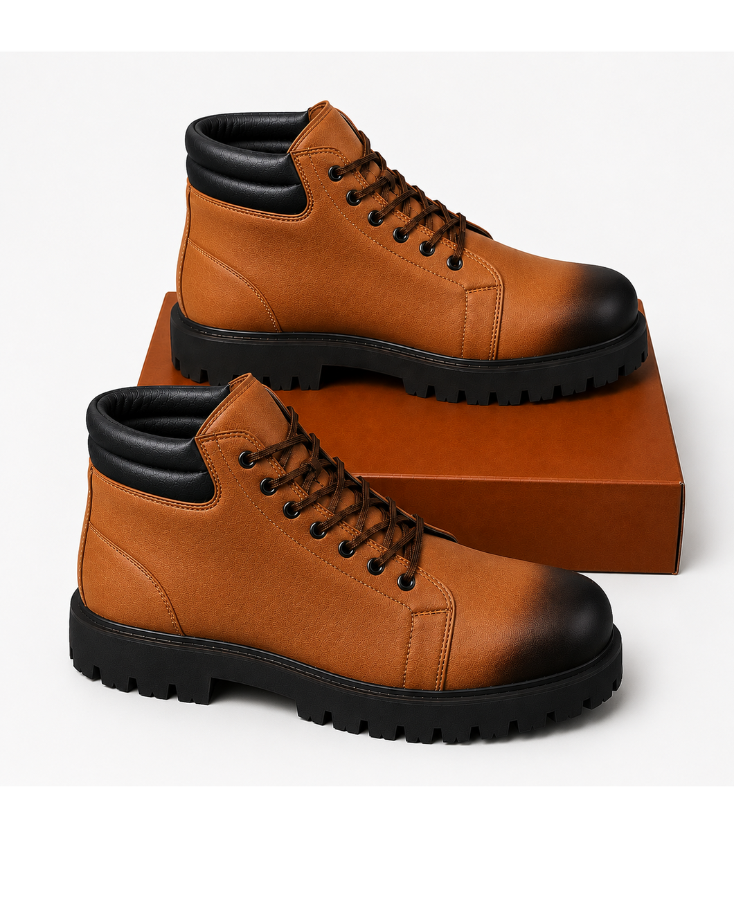 LIGHT BROWN GOVERNORS LACE UP TIMBULL BOOTS
