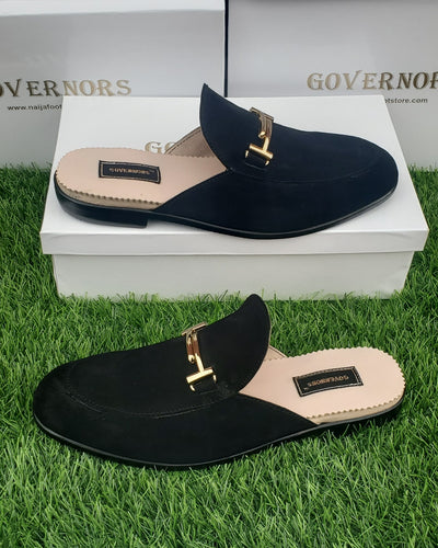 GOVERNORS NETTED LEATHER COVER PAM SLIPPERS WITH TASSEL DESIGN –  NaijaFootStore