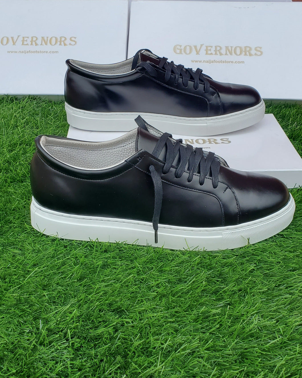 Governors Casmara Pure Leather Lace Up Sneakers