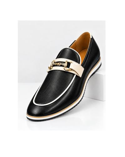 GOVERNORS BELGIAN WHITE TAPING LOAFERS | BLACK