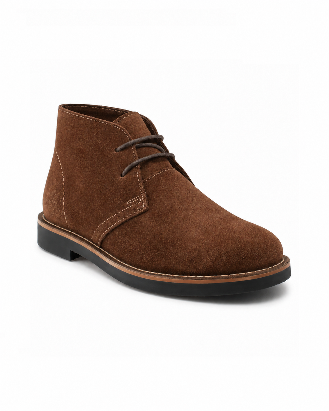 GOVERNORS SUEDE LOW ANKLE LACE BOOTS - BROWN
