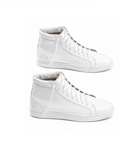 GOVERNORS PUFF LACE UP BOOTS - WHITE