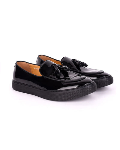 Governors Patent All Black Belgian Design Plimsolls