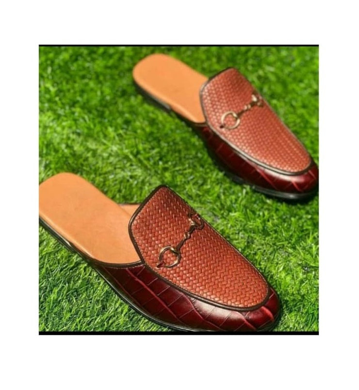 Governors Deep Maroon Brown Half Shoe With Basket and Horsebit Detail