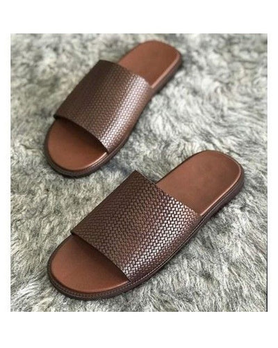 Governors Netted Crossup Slippers - Brown