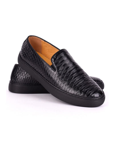 Governors Scale Skin Leather Plimsoles