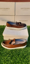 Burnt Brown Governors Torino Tassel Leather Sneakers