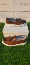 Burnt Brown Governors Torino Tassel Leather Sneakers