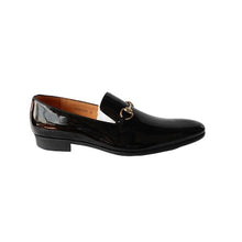 Patent Leather Shoes with Horsebit Detail