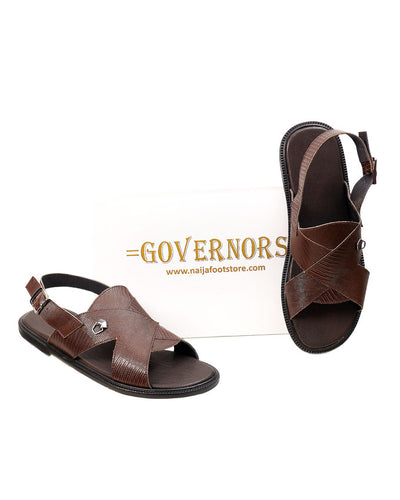 GOVERNORS NETTED LEATHER COVER PAM SLIPPERS WITH TASSEL DESIGN –  NaijaFootStore