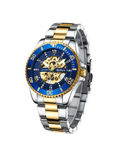 BIDEN AUTOMATIC BLUE/GOLD/SILVER WATCH - MECHANICAL