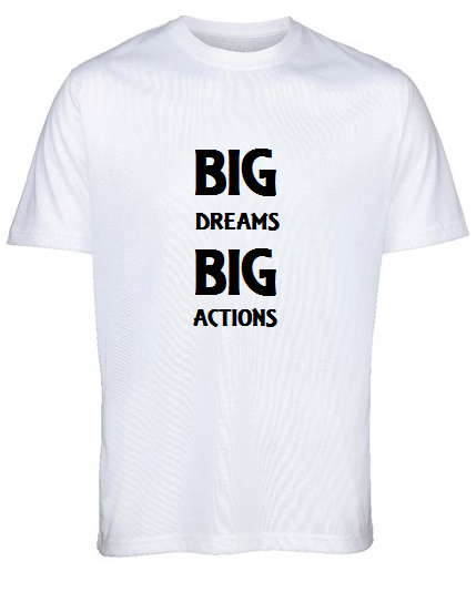 Big Dreams quality White T-Shirt by Lere's