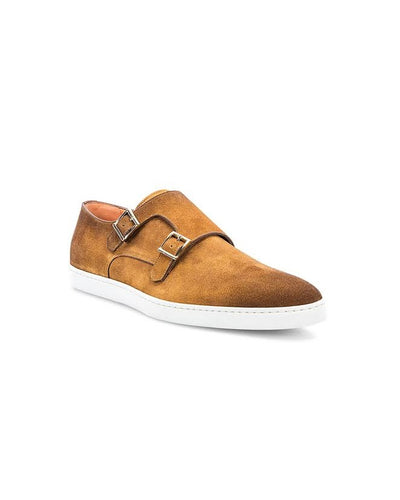 Brown Governors Suede Monkstrap Sneakers