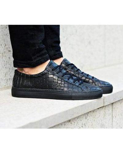 GOVERNORS DEEP CUT LACE UP SNEAKERS  l BLACK SOLE