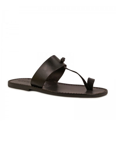 Governors Thong knotted Slippers - Black