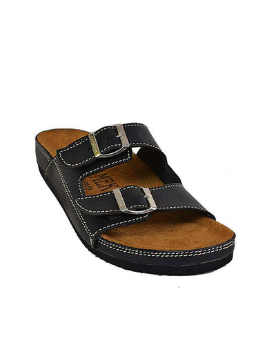 Male Double Buckle Slip on - Black