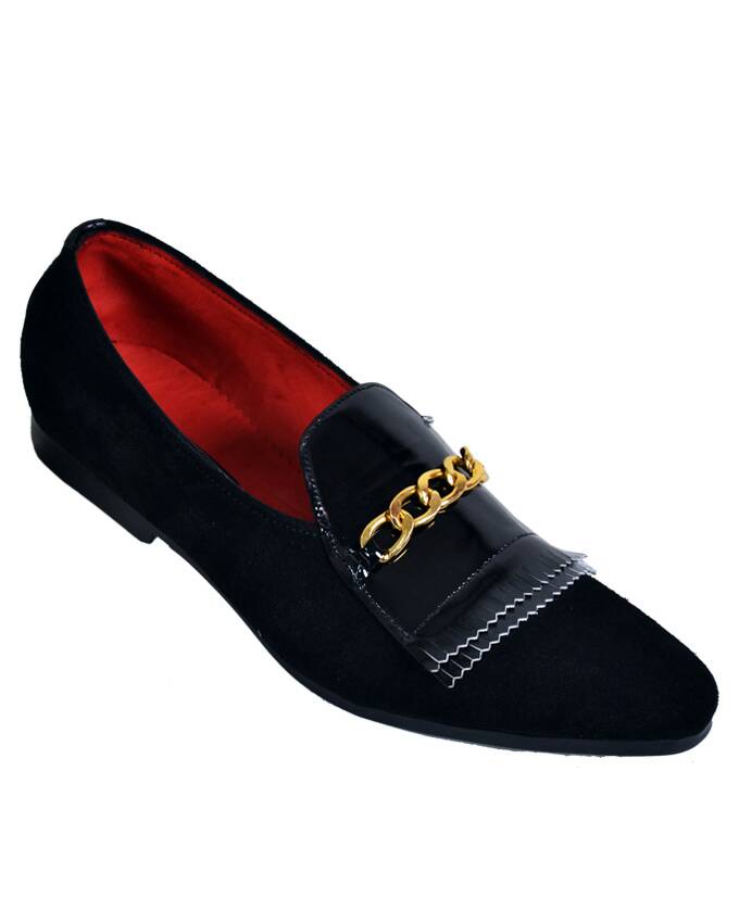 KENN BANKS SUEDE CHAIN LOAFERS