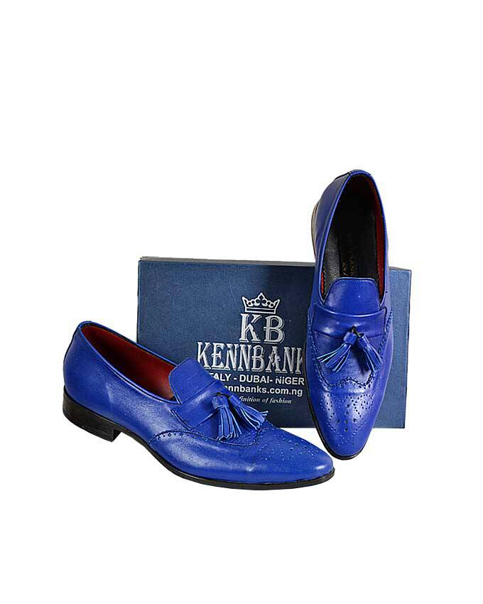 KENN BANKS CASUAL BROGUES WITH TASSEL - BLUE