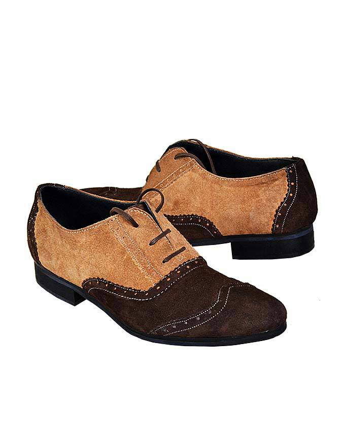 Carton Brown/Coffee Suede Lace-up