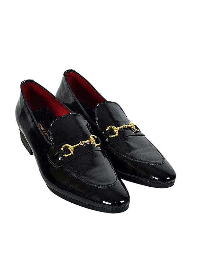 Kenn Banks Exclusive Patent Shoes with Horsebit Detail