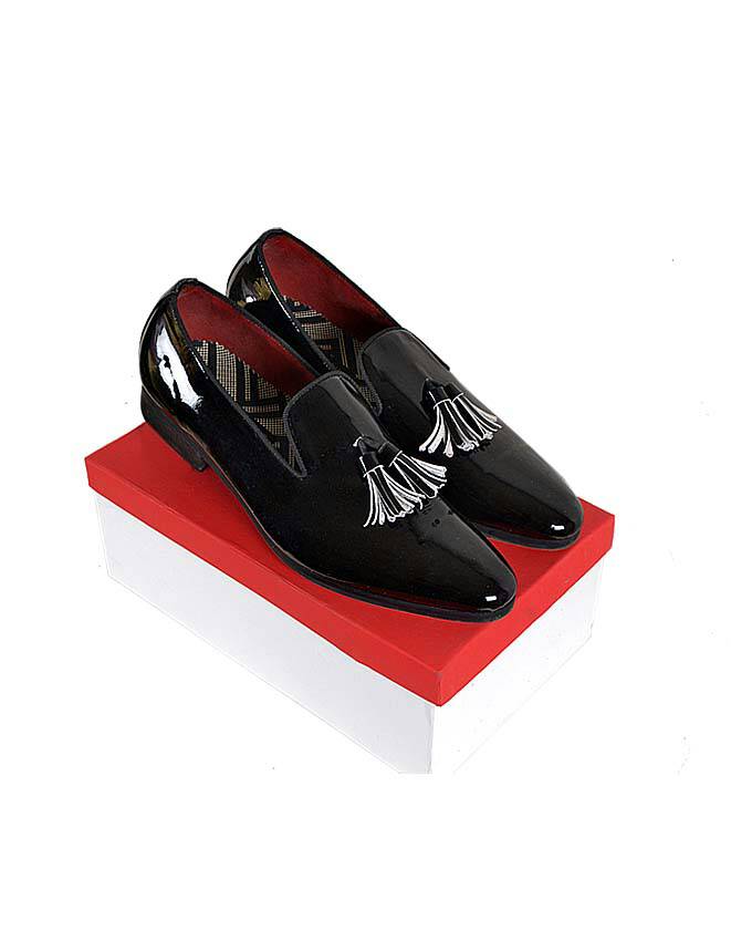Patent Tassel Churchill Shoes