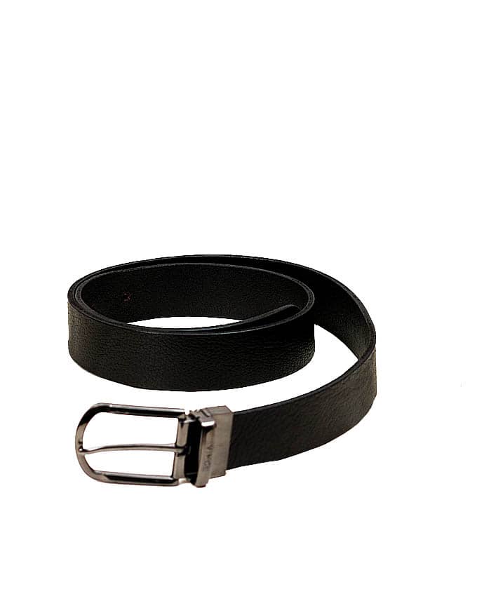 Black Chrome Buckle Leather Belts