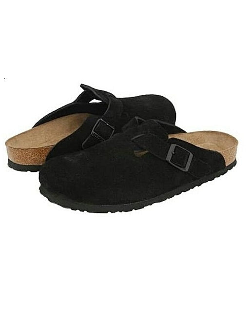 SUEDE COVER MULE SLIPPERS
