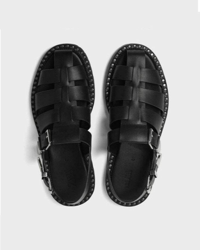 Black Matured Casual Sandal For Men