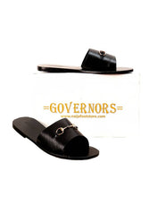 Simple Crane Cover Governors Leather Slippers