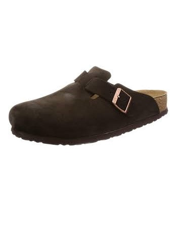 MEN CHOCOLATE SUEDE HALFSHOE SLIPPERS