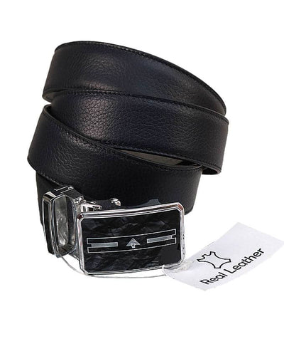 MEN'S SOFT ITALIAN LEATHER BELT - NAVY BLUE