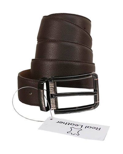 MEN'S SOFT ITALIAN LEATHER BELT - BROWN