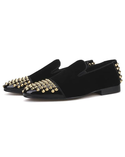 Senior Men Studded Loafers