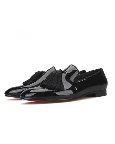 Classic Men Patent Tassel Loafers