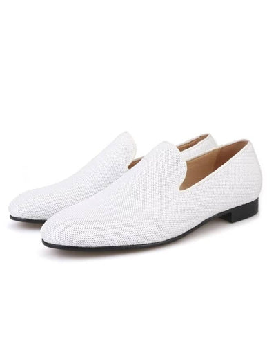 Men Exquisite White Loafers