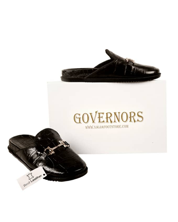 Baby Crocodile Leather Half Shoe Mules – NaijaFootStore